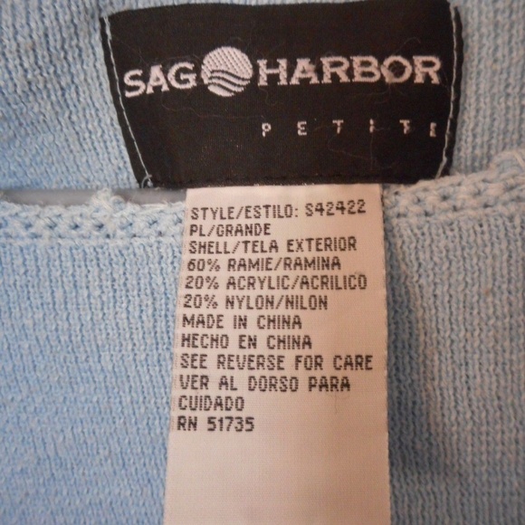 Sag Harbor Petite faux belt sweater Size L - Picture 3 of 5